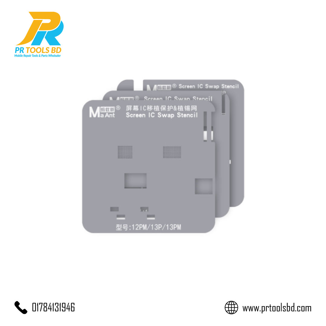 MaAnt Screen IC Polishing Stencils for iPhone 11 15 Pro Max