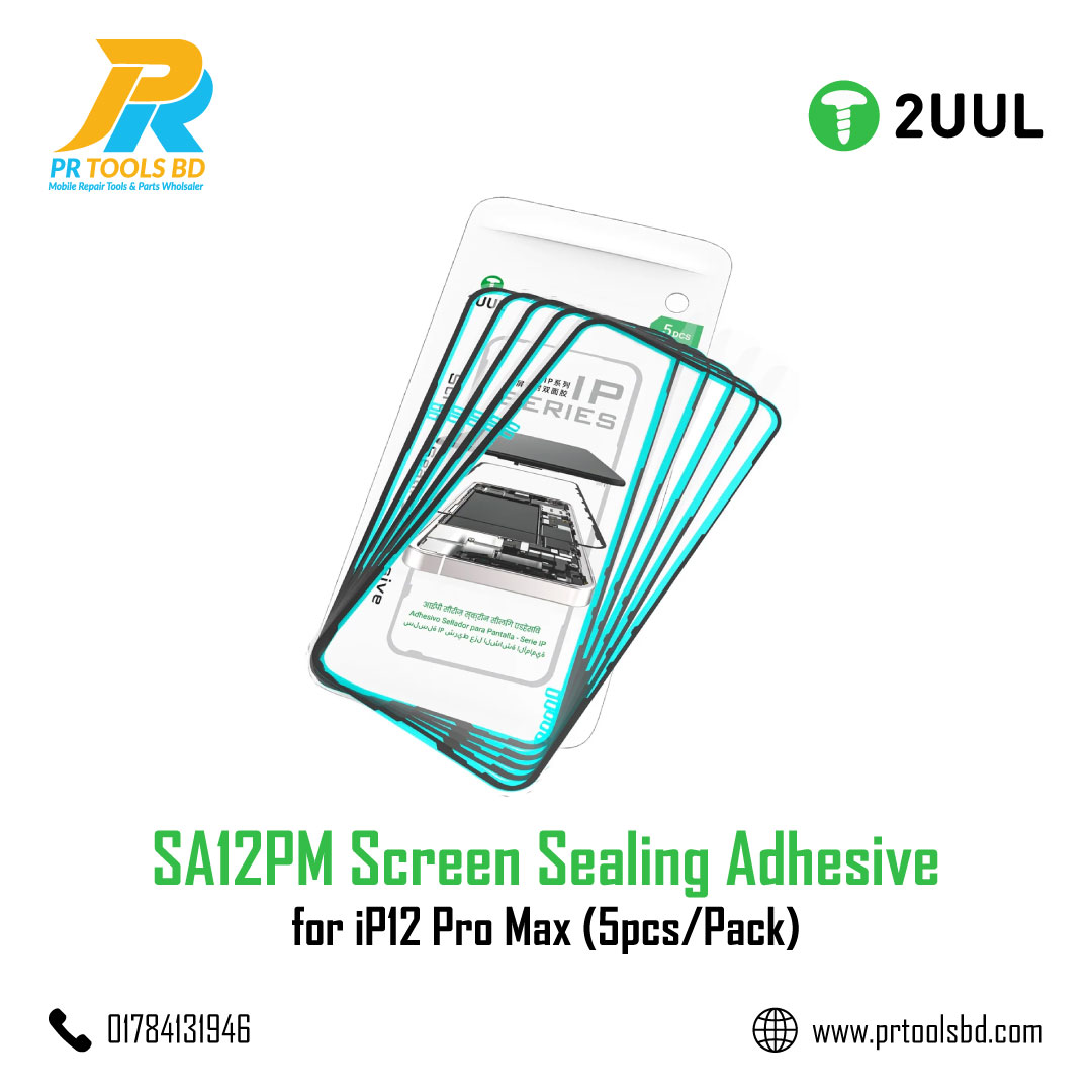 2UUL SA12PM Screen Sealing Adhesive for iP12 Pro Max (5pcs/Pack)