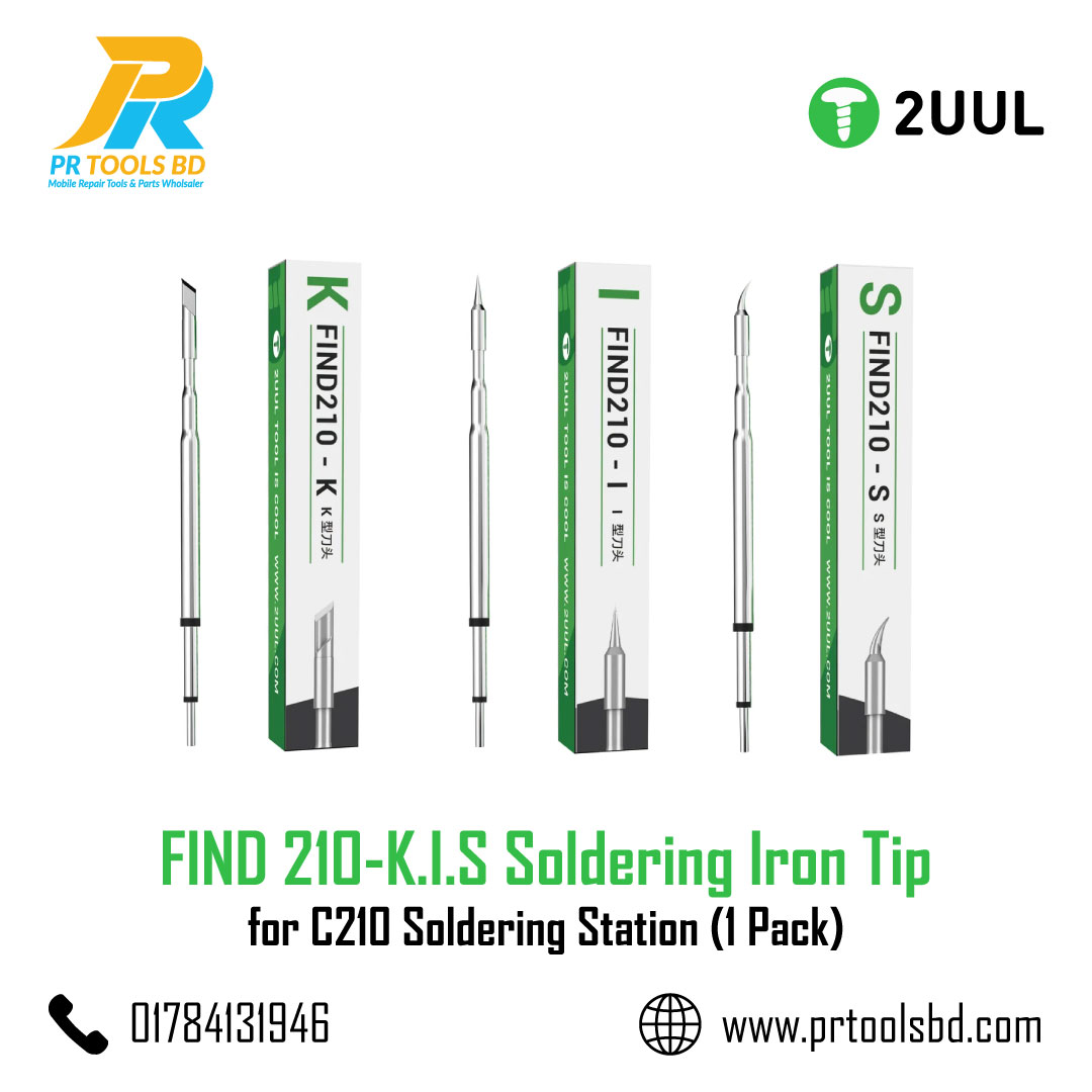 2UUL FD12 K Soldering Iron Tip for C210 Soldering Station 1 Pack