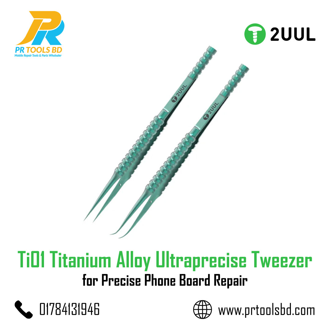 2UUL Ti01 Titanium Alloy Ultraprecise Tweezer for Precise Phone Board
